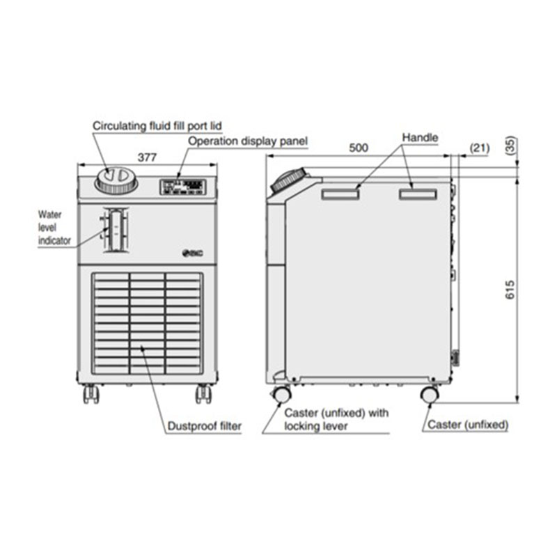 High Performance Liquid Chiller diagram